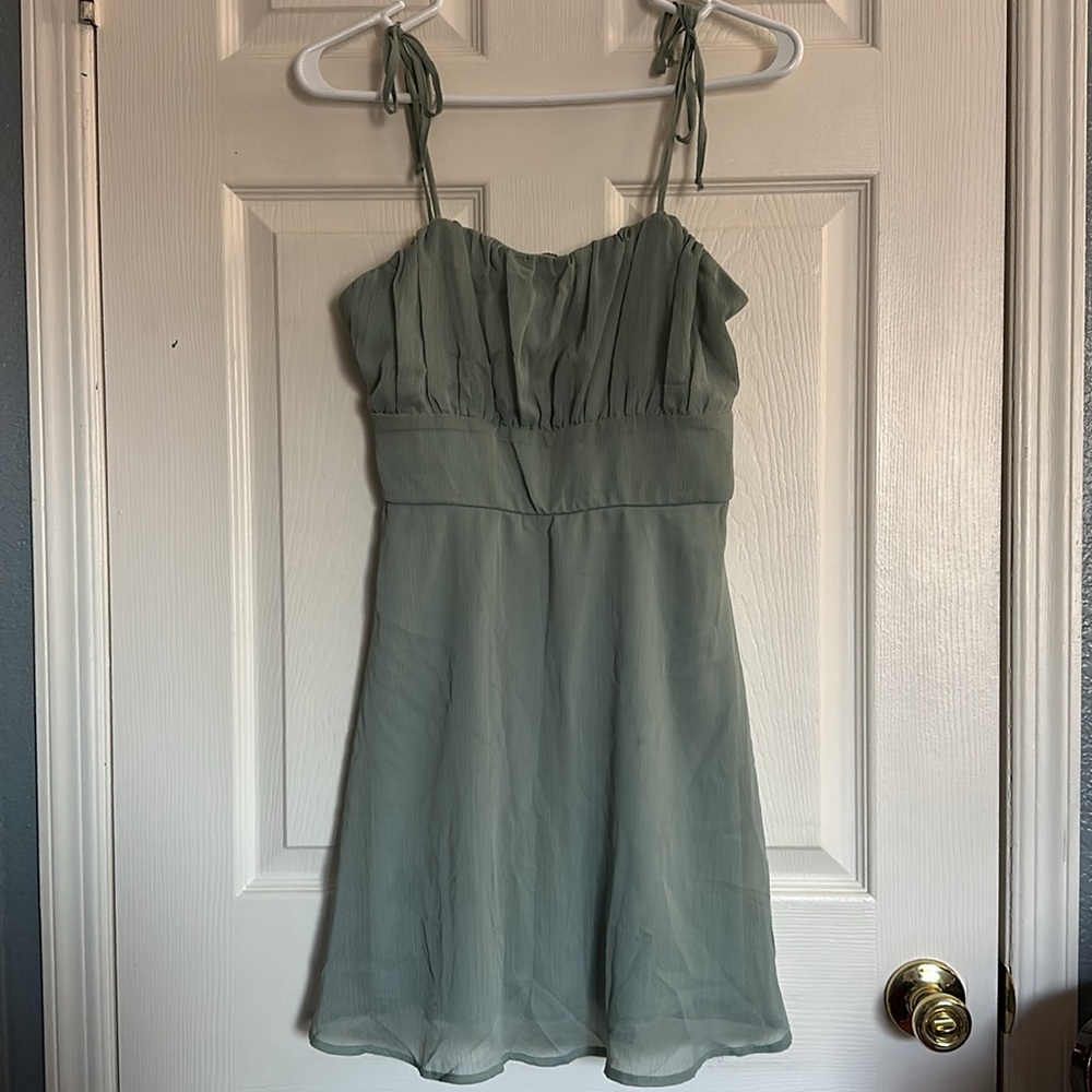Trixxi Green Mini Dress